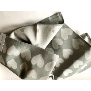 Theedoek - Hearts - Donker Groen
